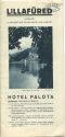 Ungarn - Lillafüred 30er Jahre - Hotel Palota (Staatsbahnhof Miskolc) - Faltblatt mit 8 Abbildungen