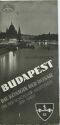 Ungarn - Budapest 30er Jahre - Faltblatt mit 8 Abbildungen
