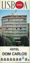Portugal - Lisboa - Hotel Dom Carlos - Faltblatt 70er Jahre