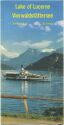 Vierwaldstättersee - Lake of Lucerne 1957 - Faltblatt mit 8 Abbildungen