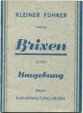 Kleiner Führer durch Brixen 1959 4. Auflage - 34 Seiten mit 10 Abbildungen