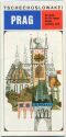 Prag 70er Jahre - Faltblatt mit 12 Abbildungen