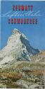 Zermatt 1960 - Luftseilbahn Schwarzsee - Faltblatt mit 8 Abbildungen