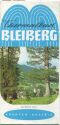 Bleiberg 1972 - Faltblatt mit 17 Abbildungen - beiliegend Hotel- und Gaststättenverzeichnis