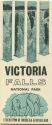 Victoria Falls National Park - Federation of Rhodesia & Nyasaland 50er Jahre - Faltblatt mit 8 Abbildungen