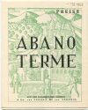 Abano Terme 1968 - Faltblatt mit wissenswertem einem Ortsplan und einer Hotelliste