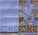 Schweden - Sweden - Faltblatt in Postkartengrösse mit 10 Abbildungen
