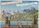 Dampfschiffgesellschaft Vierwaldstättersee 1956 - Faltblatt mit 11 Abbildungen