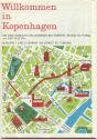 Kopenhagen - Stadtplan mit Tuborg-Werbung - Faltblatt mit 4 Abbildungen