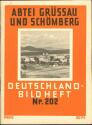 Deutschland-Bildheft - Abtei Grüssau und Schömberg