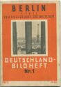 Nr. 1 Deutschland-Bildheft - Berlin 1. Teil