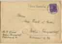 Brief Berlin - 6 Pf. Schwarzaufdruck