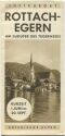 Prospekt - Rottach-Egern 1934 - Faltblatt mit 15 Abbildungen