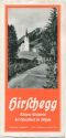Hirschegg 1936 - Kleines Walsertal bei Oberstdorf im Allgäu - Faltblatt