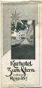 Rengsdorf 30er Jahre - Kurhotel zum Stern - Faltblatt mit 14 Abbildungen