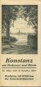 Konstanz am Bodensee 1935 - Faltblatt mit 3 Abbildungen