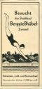 Stadtbad Berggiesshübel 30er Jahre - Faltblatt mit 5 Abbildungen