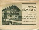 Bayrisch-Gmain bei Bad Reichenhall - Haus Bismarck Besitzerin Daisy Dürr - Faltblatt