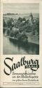 Saalburg 1937 - Sommerfrische an der Bleilochsperre - Faltblatt