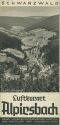 Alpirsbach 1938 - Faltblatt mit 14 Abbildungen