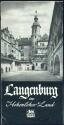 Langenburg im Hohenloher Land - Faltblatt mit 10 Abbildungen