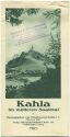 Kahla im mittleren Saaletal 30er Jahre - Faltblatt mit 14 Abbildungen