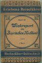 Wintersport im Bayrischen Hochland 1910 - Band 132 mit 4 Karten