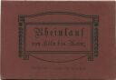 Rheinlauf von Köln bis Mainz 1916 - 17cm x 95cm - beidseitig bedruckt