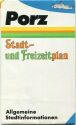 Porz - Stadt- und Freizeitplan 1972 - Faltblatt 48cm x 60cm