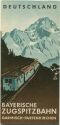 Bayrische Zugspitzbahn - 30er Jahre - Faltblatt mit 14 Abbildungen