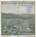 Prospekt - Kötzting 1935 - Faltblatt mit 13 Abbildungen