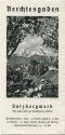Berchtesgaden 30er Jahre - Salzbergwerk - Faltblatt mit 7 Abbildungen