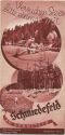 Schmiedefeld am Rennsteig 1935 - Faltblatt mit 10 Abbildungen