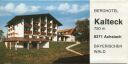Achslach 1979 - Berghotel Kalteck - Faltblatt