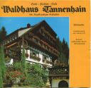 Hinterzarten - Hotel Pension Cafe Waldhaus Tannenhain - Faltblatt