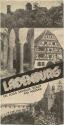 Ladenburg 30er Jahre - Faltblatt mit 11 Abbildungen