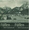 Füssen - Bad Faulenbach 1935 - Faltblatt
