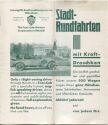 München - Stadtrundfahrten - Innung für das Droschkengewerbe München 1930 - 12 Seiten