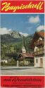 Bayrischzell am Wendelstein 1958 - Faltblatt mit 9 Abbildungen