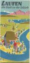 Laufen an der Salzach 1955 - Faltblatt mit 12 Abbildungen