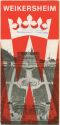Weikersheim 60er Jahre - Faltblatt mit 11 Abbildungen