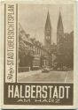 Halberstadt am Harz - Stadtübersichtsplan 50er Jahre