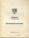 Bad Neuenahr-Ahrweiler - Stadtplan 1:14'000 und Strassenverzeichnis - Ausgabe 1973