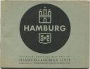 Hamburg 30er Jahre - 48 Seiten mit 14 Abbildungen - Hamburg-Amerika-Linie
