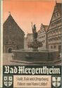 Bad Mergentheim 1955 - Stadt Bad und Umgebung Führer von Hans Löschel - 170 Seiten