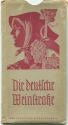 Die Deutsche Weinstraße von Schweigen bis Bockenheim 1936 - Faltblatt