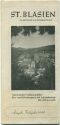 St. Blasien 1949 - Faltblatt mit 7 Abbildungen