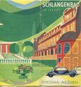 Schlangenbad 1954 - Faltblatt mit 14 Abbildungen