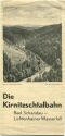 Kirnitzschtalbahn 20er Jahre - Faltblatt mit 7 Abbildungen