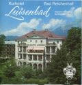 Bad Reichenhall 1980 - Kurhotel Luisenbad - Faltblatt mit 20 Abbildungen